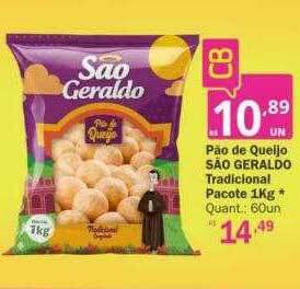 Althoff Supermercados Pão De Queijo São Geraldo Tradicional Pacote oferta