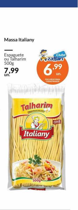 Zaffari Massa Italiany oferta