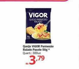 Althoff Supermercados Queijo Vigor Parmesão Ralado Pacote oferta