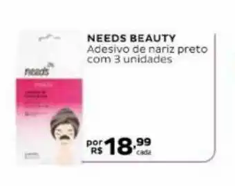 Droga Raia Needs Beauty Adesivo De Nariz Preto oferta