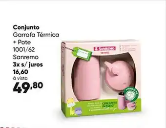 Zaffari Conjunto Garrafa Térmica + Pote 1001-62 Sanremo oferta