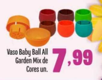 Vaso Baby Ball All Garden Mix De Cores Un.