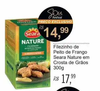 Festval Filezinho De Peito De Frango Seara Nature Em Crosta De Grãos oferta