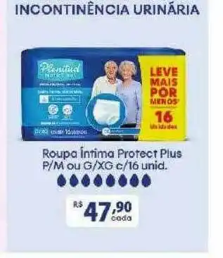 Roupa íntima Protect Plus P-m Ou G-xg