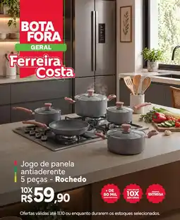 Ferreira Costa Jogo de panela antiaderente oferta