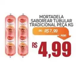 Economart Atacadista Mortadela saborear tubular tradicional peça kg oferta