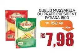 Economart Atacadista queijo mussarela ou prato president oferta