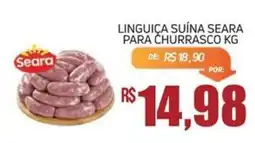 Economart Atacadista Linguiça Suína Seara para Churrasco Kg oferta