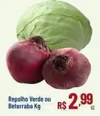 Max Atacadista Repolho verde ou beterraba oferta