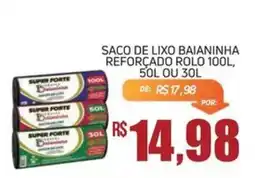 Economart Atacadista saco de lixo baianinha reforçado rolo oferta