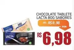 Economart Atacadista Chocolate tablete lacta 80g sabores oferta