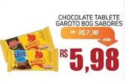 Economart Atacadista Chocolate tablete garoto 80g sabores oferta