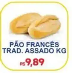 Supermercado Vitorino Pão francês trad. assado kg oferta