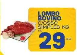 Supermercado Vitorino Lombo bovino c/osso simples oferta