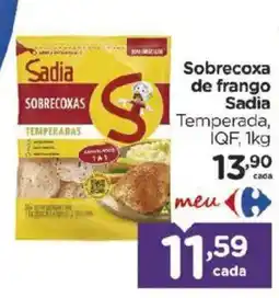 Carrefour Sobrecoxa de frango Sadia Temperada oferta