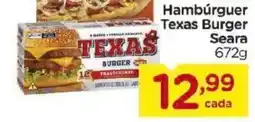 Carrefour Hambúrguer texas burger seara oferta