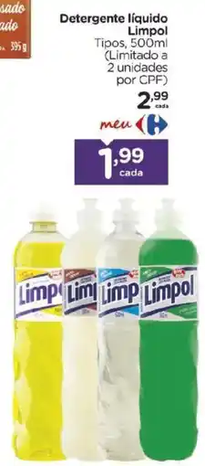 Carrefour Detergente líquido Limpol oferta