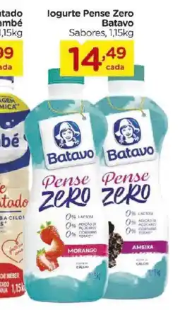 Carrefour logurte pense zero batavo sabores oferta