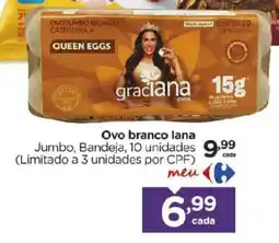 Carrefour Ovo branco lana oferta