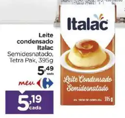Carrefour Leite condensado Italac Semidesnatado oferta