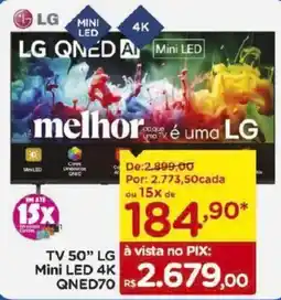 Carrefour tv 50" lg mini led 4k qned70 oferta