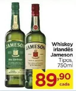 Carrefour Whiskey irlandês Jameson Tipos oferta