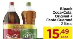 Carrefour Bipack Coca-Cola, Original + Fanta Guaraná oferta