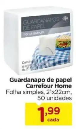 Carrefour Bairro Guardanapo de papel Carrefour Home oferta