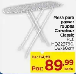 Carrefour Mesa para passar roupas Carrefour Classic oferta