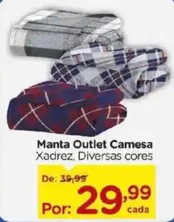 Carrefour Manta outlet camesa xadrez, diversas cores oferta