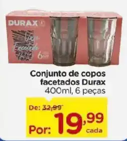 Carrefour Conjunto de copos facetados durax oferta