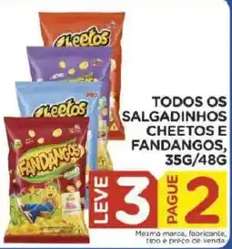 Carrefour Todos os salgadinhos cheetos e fandangos oferta