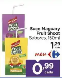 Carrefour Suco maguary fruit shoot sabores oferta