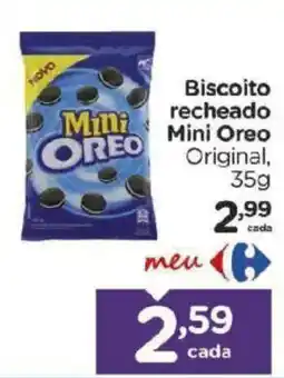 Carrefour Biscoito recheado mini oreo original oferta