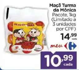 Carrefour Maçã Turma da Mônica oferta