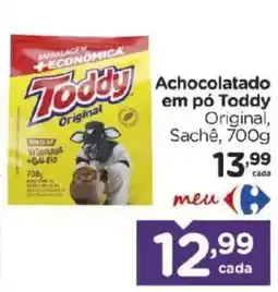 Carrefour Achocolatado em pó toddy original oferta