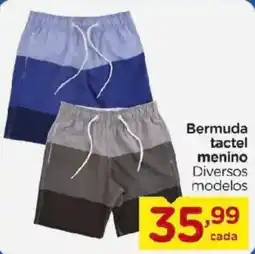 Carrefour Bermuda tactel menino oferta