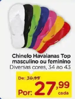 Carrefour Chinelo Havaianas Top masculino ou feminino oferta