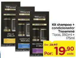 Carrefour Bairro Kit shampoo + condicionador Tresemme Tipos oferta