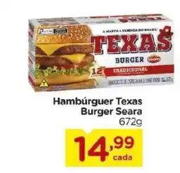 Carrefour Bairro Hambúrguer texas burger seara oferta