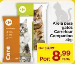 Carrefour Areia para gatos Carrefour Companhino oferta