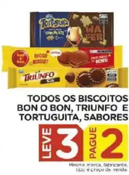Carrefour Todos os biscoitos bon o bon, triunfo e tortuguita, sabores oferta