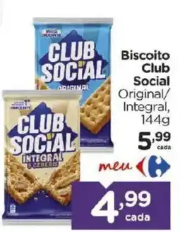 Carrefour Biscoito club social integral oferta