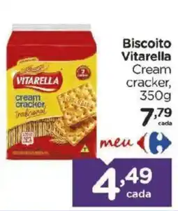 Carrefour Bairro Biscoito Vitarella cream cracker oferta