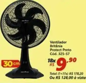 Ventilador Britania Protect Preto