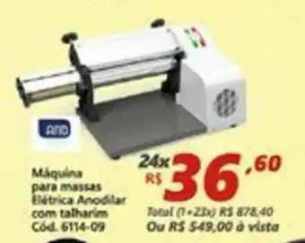 Lojas Becker Maquina para massas Eletrica oferta