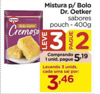 Mistura p/ Bolo Dr. Oetker 400g