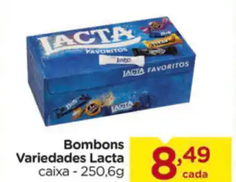 Carrefour Bombons Variedades Lacta 250.6g oferta