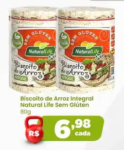 Ultrabox Biscoito de Arroz Integral Natural Life Sem Glúten oferta