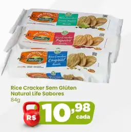 Ultrabox Rice Cracker Sem Glúten Natural Life Sabores oferta